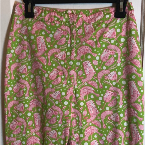 Lilly Pulitzer Pants - Lilly Pulitzer Shrimp Cocktail Print Pants Size 0